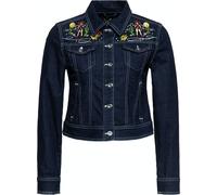 Queen Kerosin Femmes Veste en jean Denim S