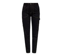 Queen Kerosin Jean pour femme | Jeans de travail | Skater | Rockabilly | Carpenter | Vintage | années 50 | Noir, Noir , 31W x 32L