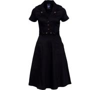 Queen Kerosin Jeans, robe swing S Noir Noir