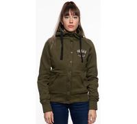 Queen Kerosin No Gas No Glory Adventure Veste pour dames, vert, taille XS pour femmes