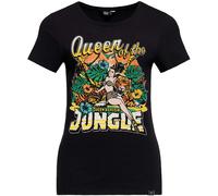 Queen Kerosin Queen Of The Jungle T-Shirt Femme, noir, taille 3XL pour femmes