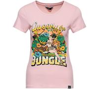 Queen Kerosin Queen Of The Jungle T-Shirt Femme, rose, taille XL pour femmes