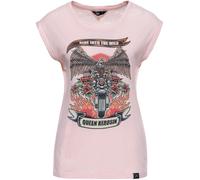 Queen Kerosin Ride Into The Wild T-Shirt Femme, gris, taille S pour femmes