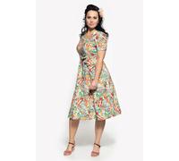 Queen Kerosin Robe d'été mit Imprimé allover look 50s QK4211015456 Multicolore XS