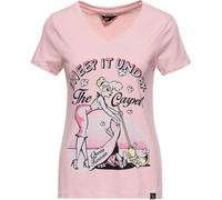 Queen Kerosin Sweep It Under The Carpet T-Shirt Femme, rose, taille 2XL pour femmes