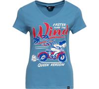 Queen Kerosin T-shirt basique femme col V "Vent" QKU41018 L