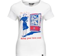 Queen Kerosin T-shirt basique pour femmes "Cool Love" QKU41010 XS