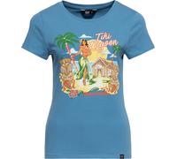Queen Kerosin T-shirt basique pour femmes "Tiki Lagoon" QKU41012 XL