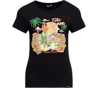 Queen Kerosin T-shirt basique pour femmes "Tiki Lagoon" QKU41012 XXL