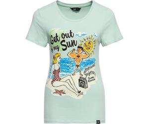 Queen Kerosin T-shirt classique pour femmes Get out of my sun L