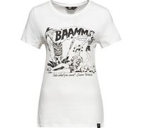 Queen Kerosin T-shirt femme Bammm Print Offwhite XL