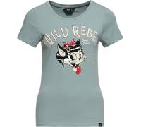 Queen Kerosin T-shirt imprimé femme "Wild Rebel" QKI11005 XL