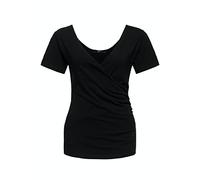 Queen Kerosin T-shirt vintage pour femme | Top | Slim Fit | Imprimé All Over-Print | Manches courtes | Rétro | Vintage | Rockabella | Basic | T-shirt à langer, Noir , XS