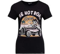 Queen Kerosin The Hot Road Rebel T-Shirt Femme, noir, taille 3XL pour femmes
