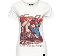 Queen Kerosin Tune Up, t-shirt femme XXL Blanc/Bleu/Rouge Blanc/Bleu/Rouge