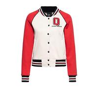 Queen Kerosin Veste de survêtement pour femme | Veste Varsity | Style vintage | Veste de survêtement | Veste de baseball | Rockabella Qk, rouge, L