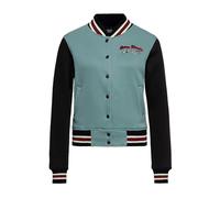 Queen Kerosin Veste universitaire pour femme | Veste de survêtement | Veste de baseball | Coupe droite | We Can Do It | Woman | Rockabella | 50S | Rockabilly | Vintage | Rock'n' Roll | Retro Styl We