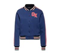 Queen Kerosin Veste universitaire pour femme - Veste Varsity - Veste de motard - Veste bomber - Veste d'hiver - Broderies - Doublure - Rembourrée - Rétro - Vintage - Sweat - Rayures - 50s - Pinup