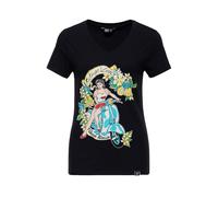 Queen Kerosin Vintage Love T-Shirt Femme, noir-multicolore, taille S pour femmes