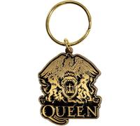 Queen Keychain Or Crest Classic Band Logo Nouveau Officiel Metal Porte-Clés Size One Size