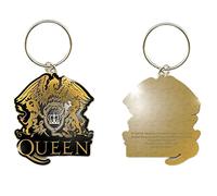 Queen Keychain Or Crest Classic Band Logo Nouveau Officiel Metal Porte-Clés Size One Size