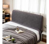 Queen King Lit Couvre-Tête Velours Doux Coton Matelassé Lit Tête De Lit Housse Simple Double en Bois Cuir Lit Protecteur De Dossier Velours Chambre Moderne,A,140cm