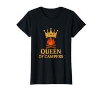 Queen/King of Campers Camping Crew Couronne de feu de Camp T-Shirt