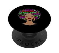 Queen Limitless Kind Afro PopSockets PopGrip Adhésif