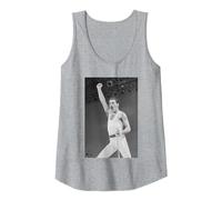 Queen Live Aid Freddie Mercury Wembley Stadium 1985 Débardeur, Femme, Gris Chiné, S