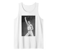 Queen Live Aid Freddie Mercury Wembley Stadium 1985 Débardeur, Homme, Blanc, XXL