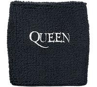 Queen Logo - Wristband Unisexe Bracelet éponge Noir, 80% Coton, 12% élasthanne, 8% Polyester,