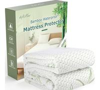 Queen Mattress Protector Waterproof Mattress Pad Washable Bamboo Rayon Mattress Cover Breathable Noiseless Bed Protector 5" - 21'' Elastic Fitted Deep Pocket