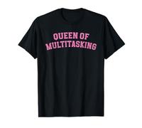Queen Multitasking Busy Mom Office Work Humour Chaos Desk Job T-Shirt Graphique avec Valeur