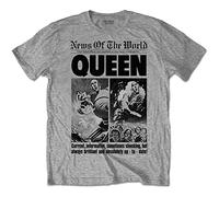 Queen News of the World 40th Front Page gris T-shirt Officiel Autorisé Music