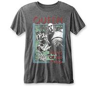 Queen 'News of The World' (Grey) Burnout T-Shirt (XX-Large)