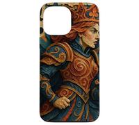 Queen of Club Warrior Armor Medieval Fantasy Lucky Poker Coque pour iPhone 13 Pro Max
