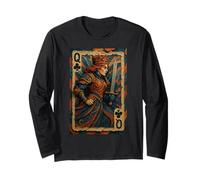 Queen of Club Warrior Armor Medieval Fantasy Lucky Poker Manche Longue