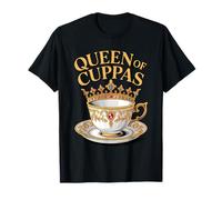 Queen of Cuppas Tasse à thé drôle Amateur de thé T-Shirt