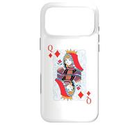 Queen of Diamonds Carte de Poker Blackjack Coque pour iPhone 17 Pro Max
