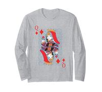 Queen of Diamonds - Costumes Amusants faciles à l'avant et à l'arrière Manche Longue