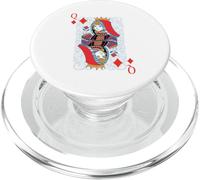Queen of Diamonds - Costumes Amusants faciles à l'avant et à l'arrière PopSockets PopGrip pour MagSafe