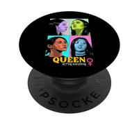 Queen of F-ing Everything (Women Power) (Graphique pour Filles) PopSockets PopGrip Adhésif