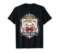 Queen of Game Day - Fan de l'équipe de Baseball - Supporter de la Saison T-Shirt Graphique avec Valeur