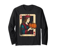Queen of Heart Pumpkin Fall Halloween Aesthetic Manche Longue