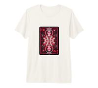 Queen of Hearts Carte à Jouer numérique Moderne T-Shirt Haut de Gamme