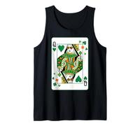 Queen of Hearts Classic Card Game Irish Saint Patrick's Day Débardeur