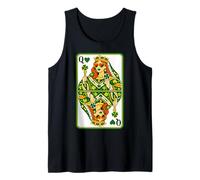 Queen of Hearts Classic Card Game Irish Saint Patrick's Day Débardeur