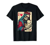 Queen of Hearts Hugging Cat Lover T-Shirt