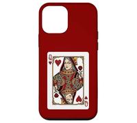 Queen of Hearts Jeu de Cartes Rouge royauté Coque pour iPhone 12 Mini