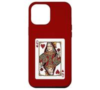 Queen of Hearts Jeu de Cartes Rouge royauté Coque pour iPhone 12 Pro Max